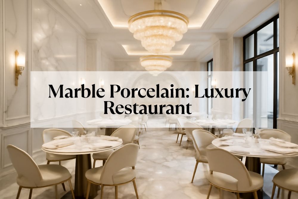 Case Study: How a Restaurant Achieved a High-End Look with Marble-Look Porcelain Tile