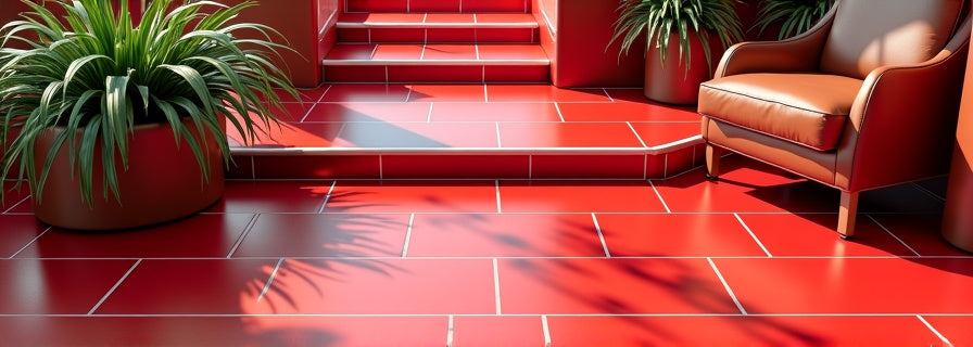 Red Tiles for Floor