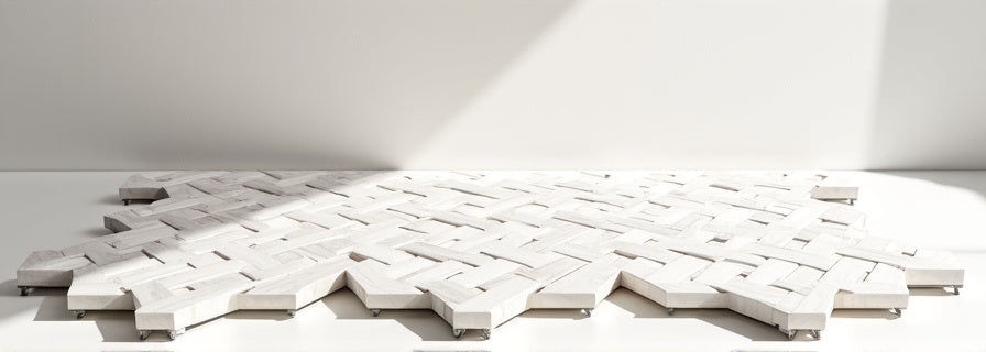 Marble Basketweave Tiles