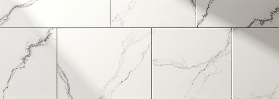 Marble Herringbone Tiles