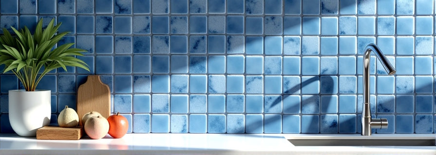 Blue Tiles for Backsplash