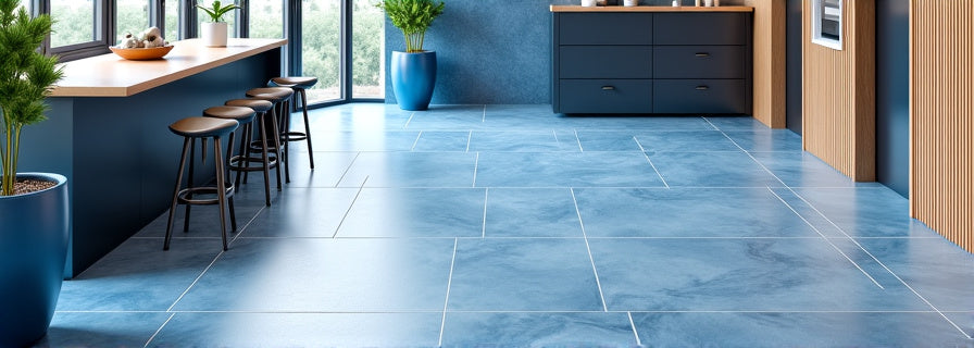 Blue Tiles for Floor