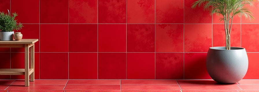 Red Tiles for Wall