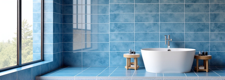 Blue Tiles for Shower