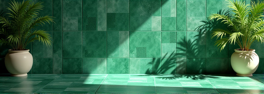 Green Tiles for Floor