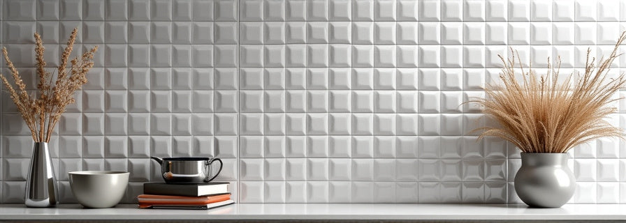 Silver Tiles for Wall