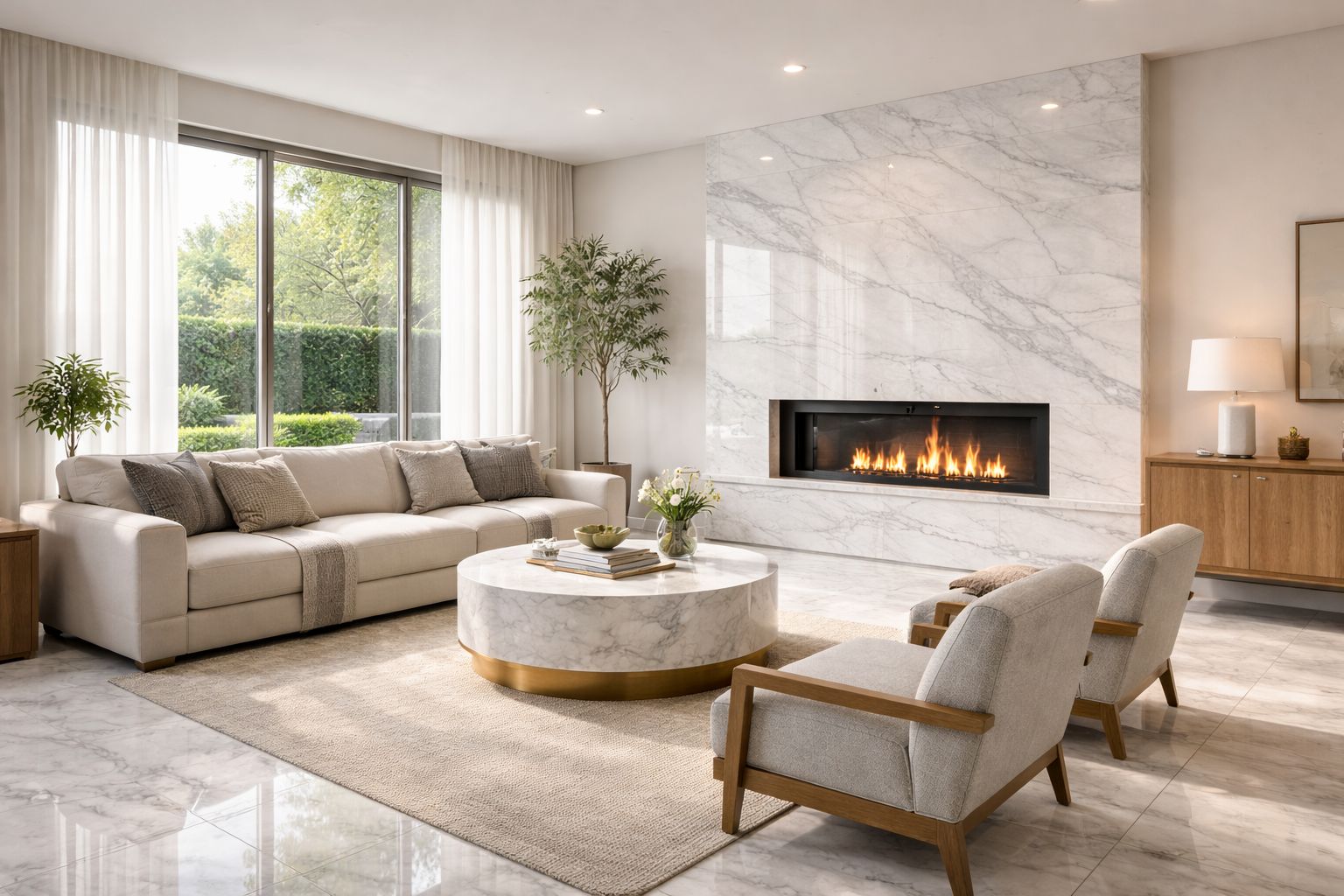 Bianco Dolomite Marble Tiles