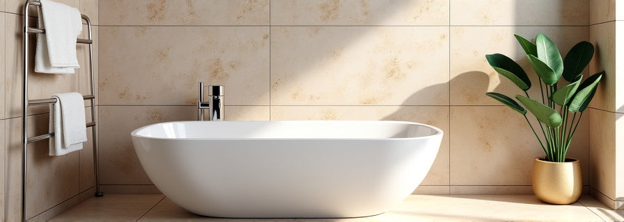 Beige Tiles for Bathroom