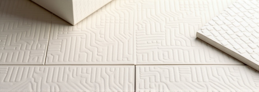 Vinyl Basketweave Tiles