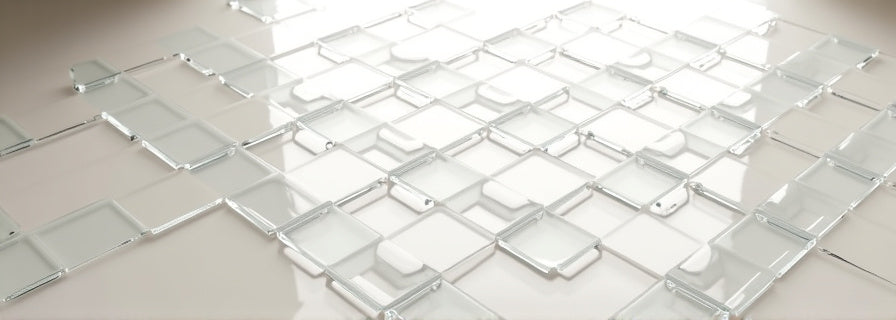 Glass Herringbone Tiles