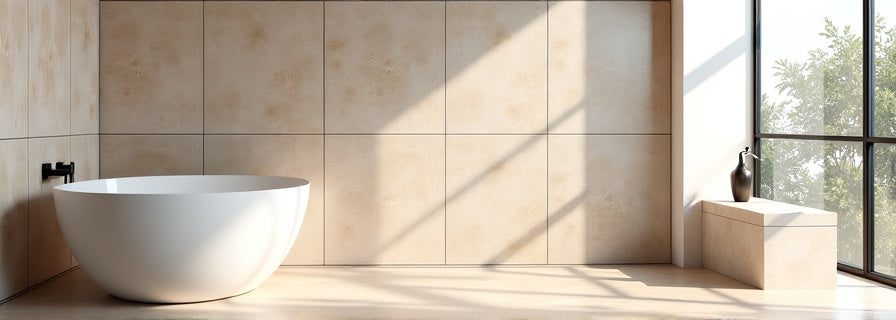Beige Tiles for Shower