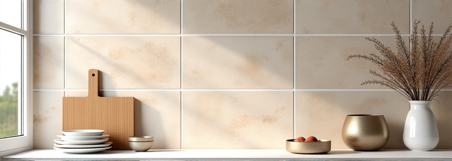 Beige Tiles for Kitchen