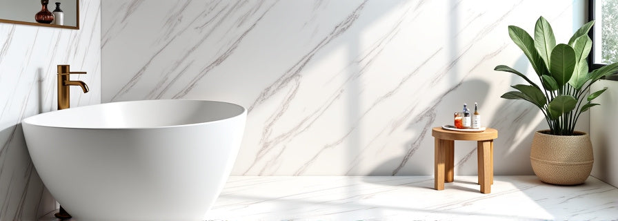 Marble Look Tiles for Bathroom