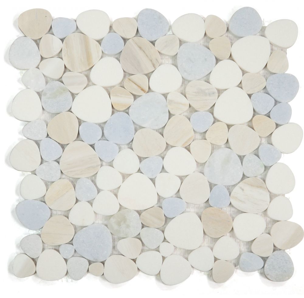 Aphrodite Sky Pebble Mosaic Tile