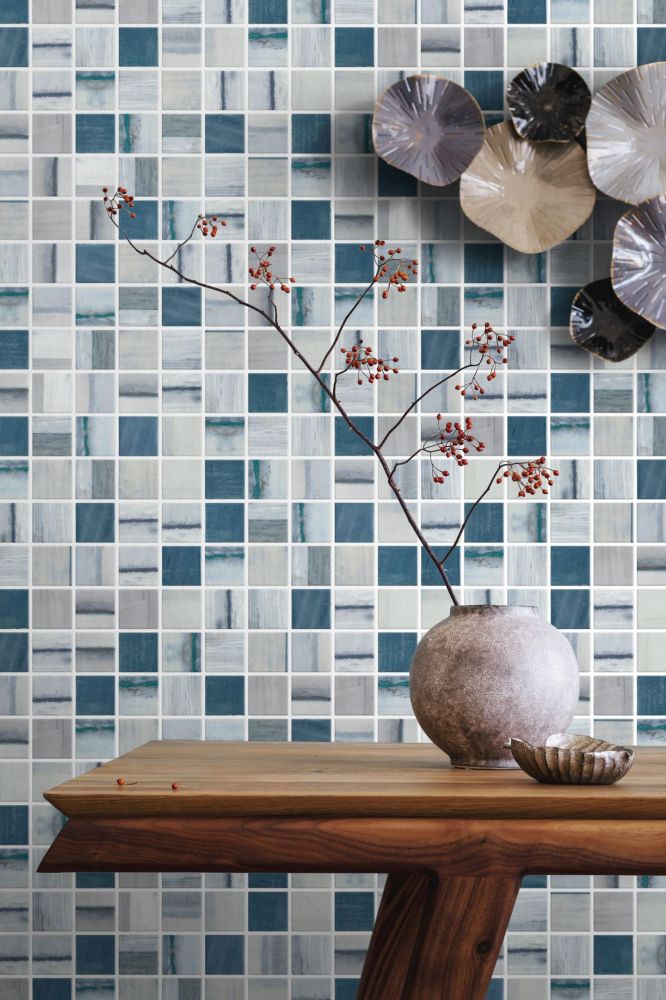 Vanguard Penta Bluish Grey Square Mosaic Tile