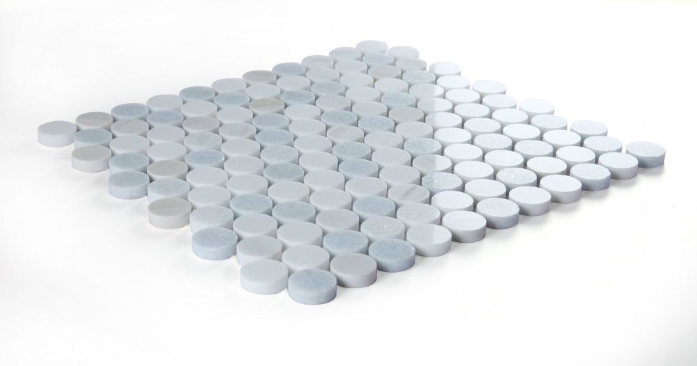 Penny Marble Sky Mosaic Tile