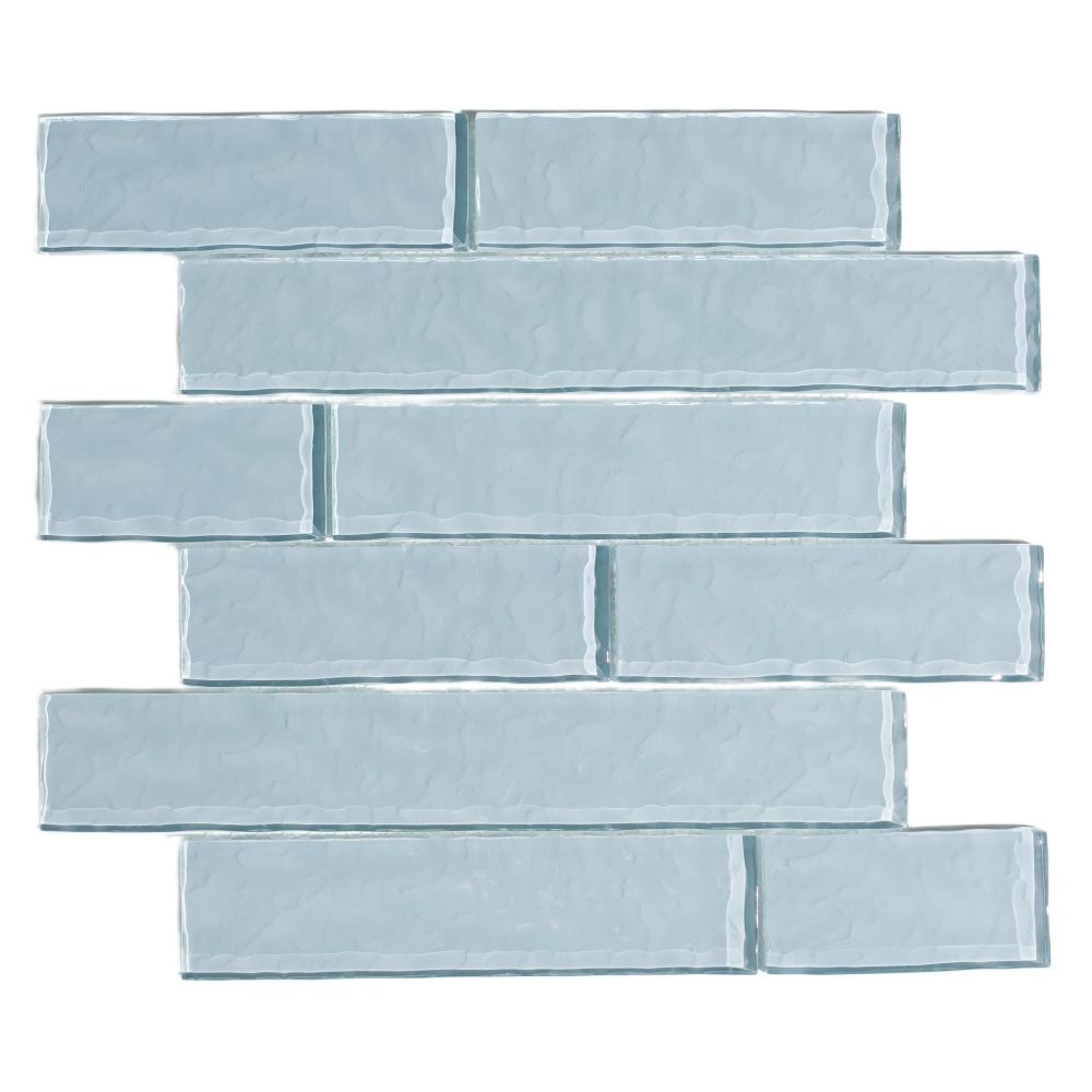 Ripple Pewter Subway Mosaic Tile