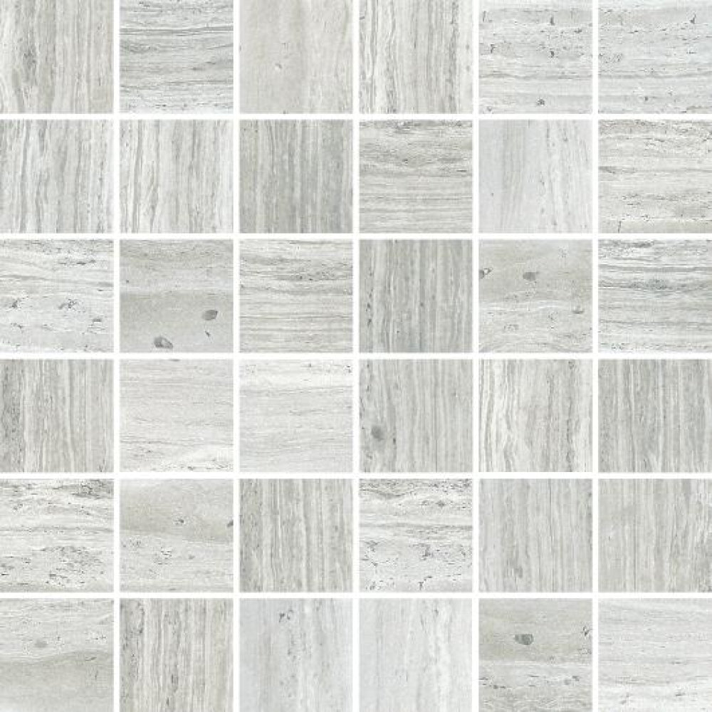 River White Square Matte Mosaic Elysium Tiles.