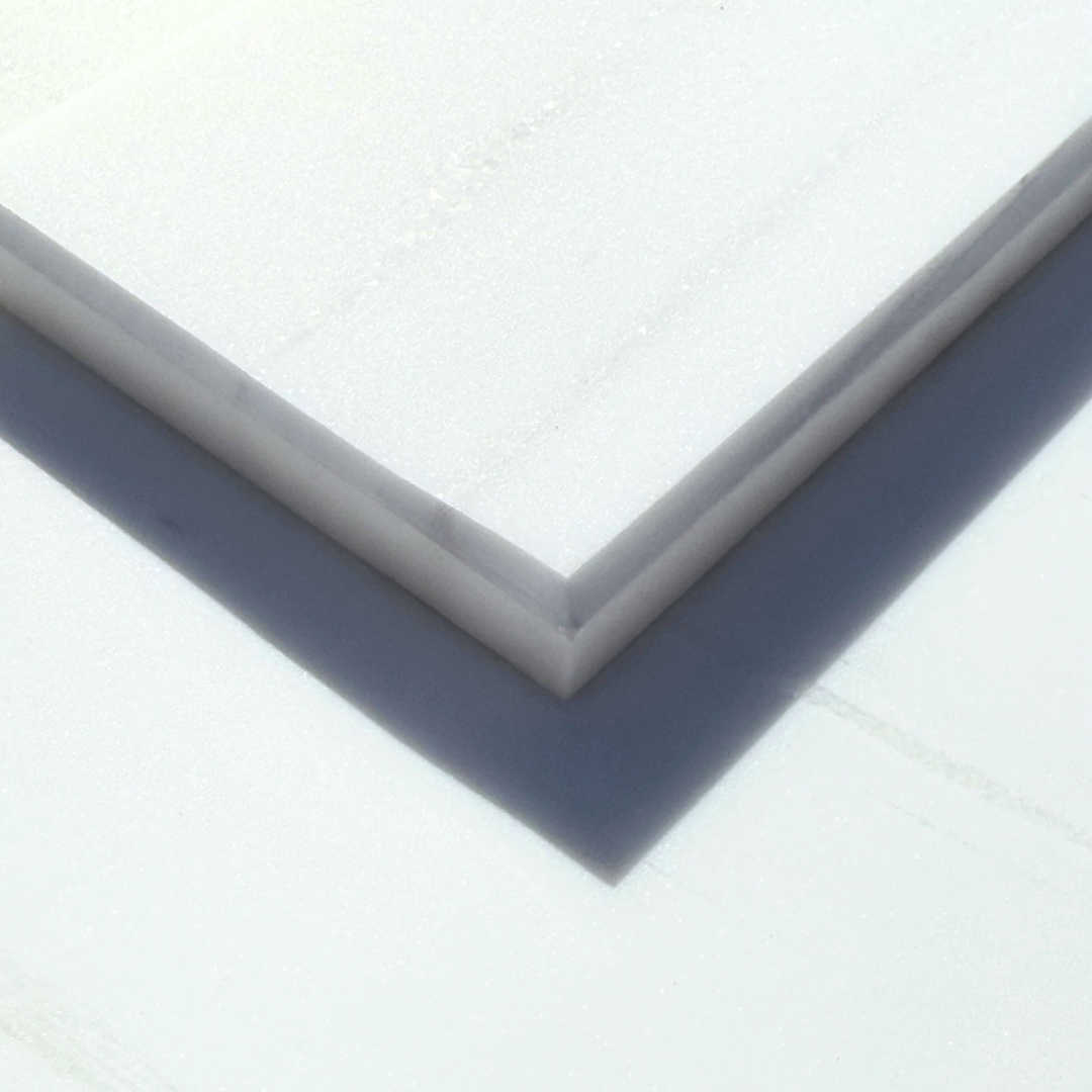 Bianco Dolomite Marble 3"x6" Deep Beveled Tile