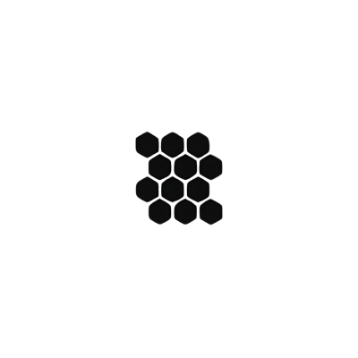 Small hexagonal mosaic tile layout icon.