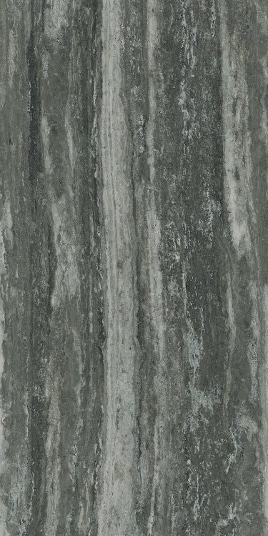 I-Travertini Black Glossy 24 x 48