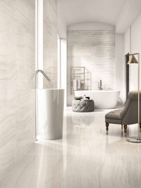 Trilogy Onyx Light Porcelain Tile 12 x 24 Soft