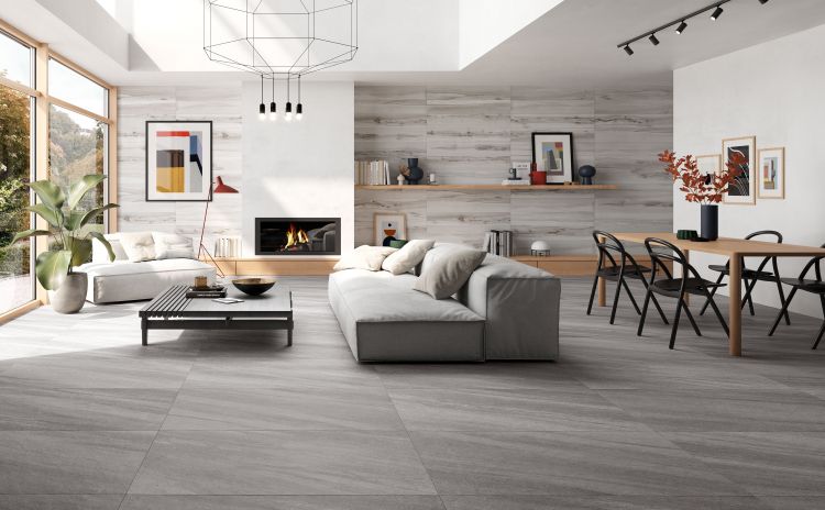 Hqt Quartzite 5 Grey Tile Matte 24 x 48