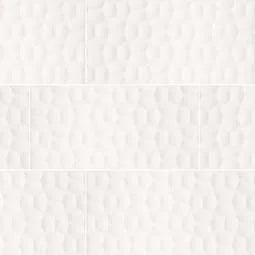 Adella Viso White 12x24 Satin 3D Wall Tile