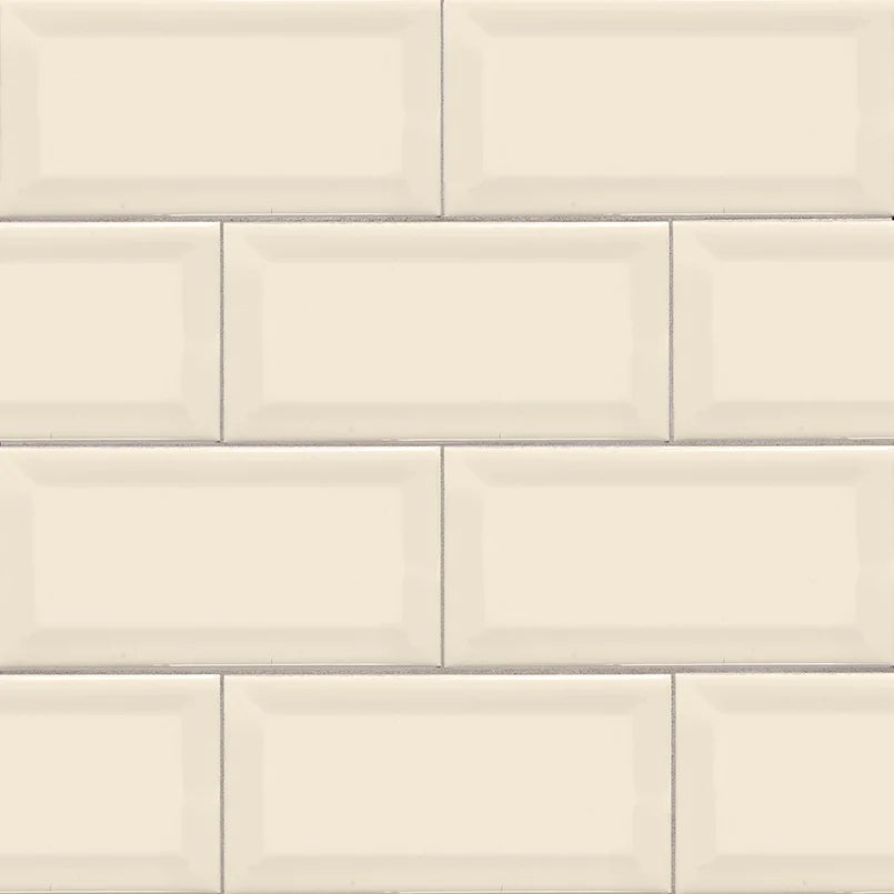Almond Glossy Subway Tile