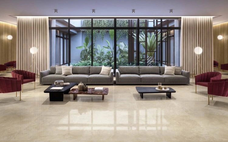 AppiaCrossCutBeigePolished24x48Tiles