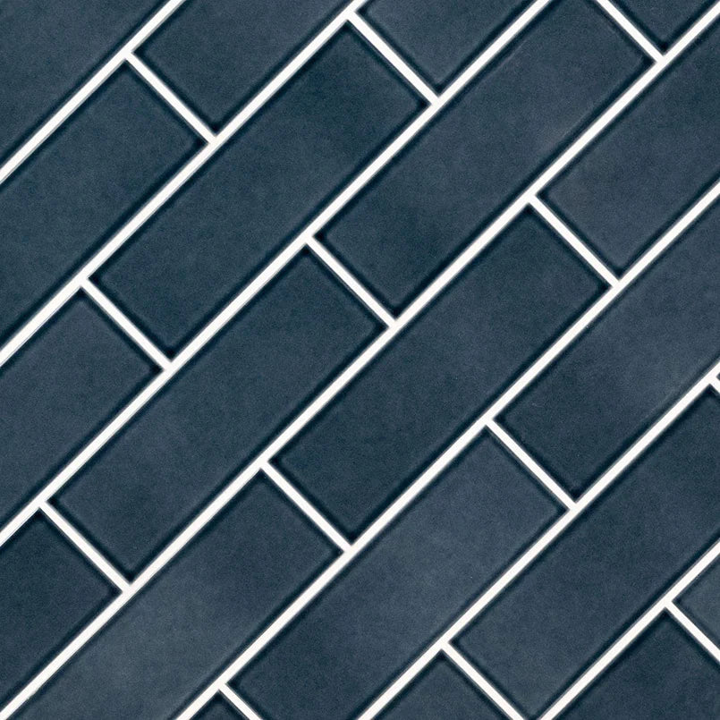 Bay Blue 4x12 Glazed Ceramic Subway Tiles for Backsplashes