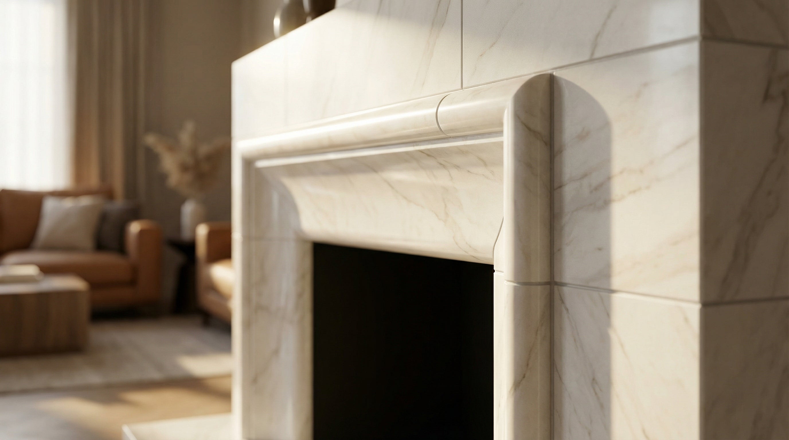 Bianco Dolomite Marble Bullnose Liner