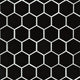 Black Matte 2” Hexagon Mosaic