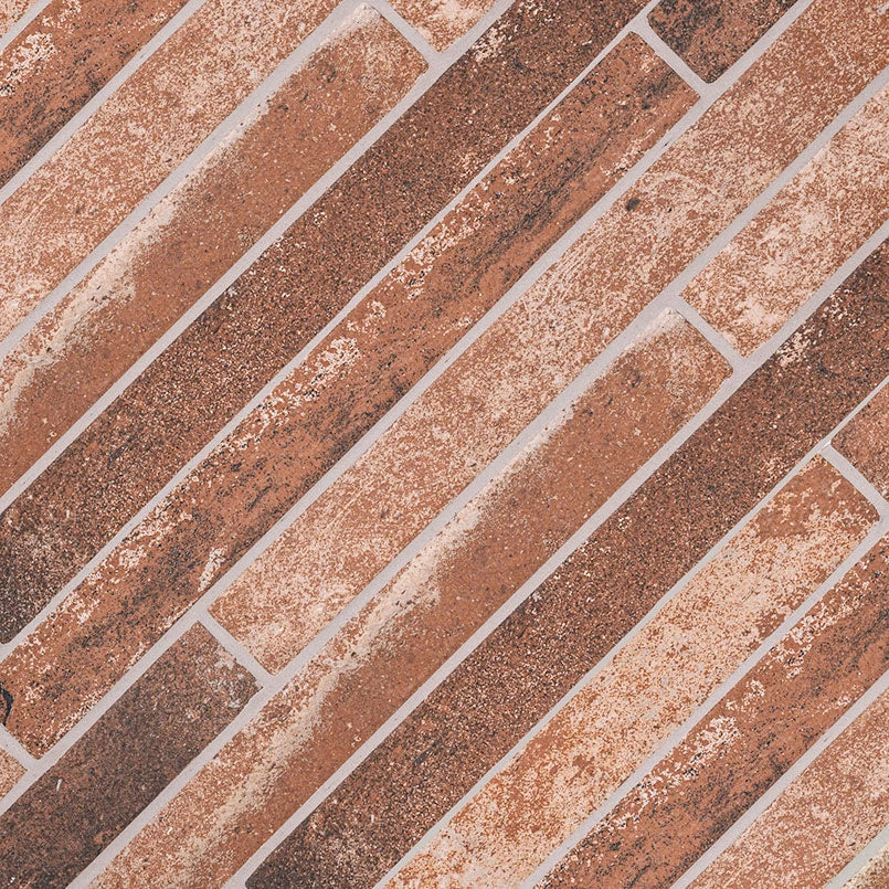BRICKSTONE RED BRICK 2X18 Tile ISO