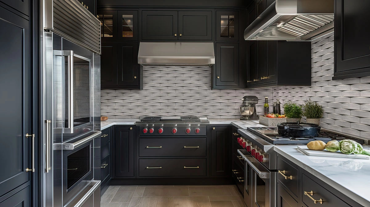 Convex Ash Glossy Glazed Ceramic Tile