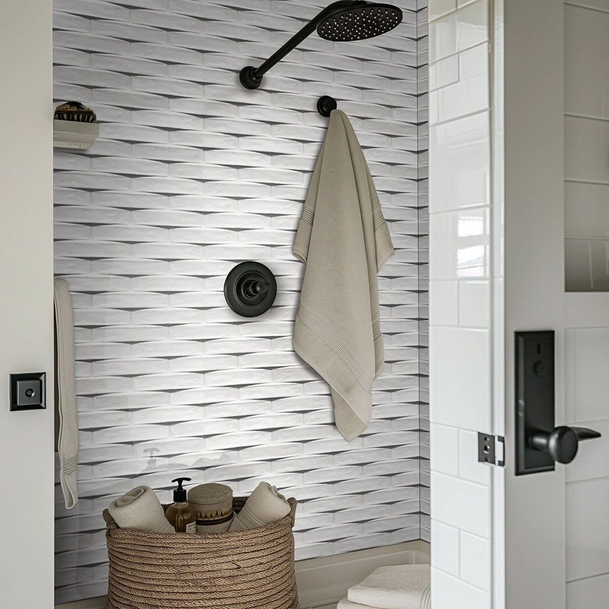 Convex Calc Glossy Glazed Ceramic Tile