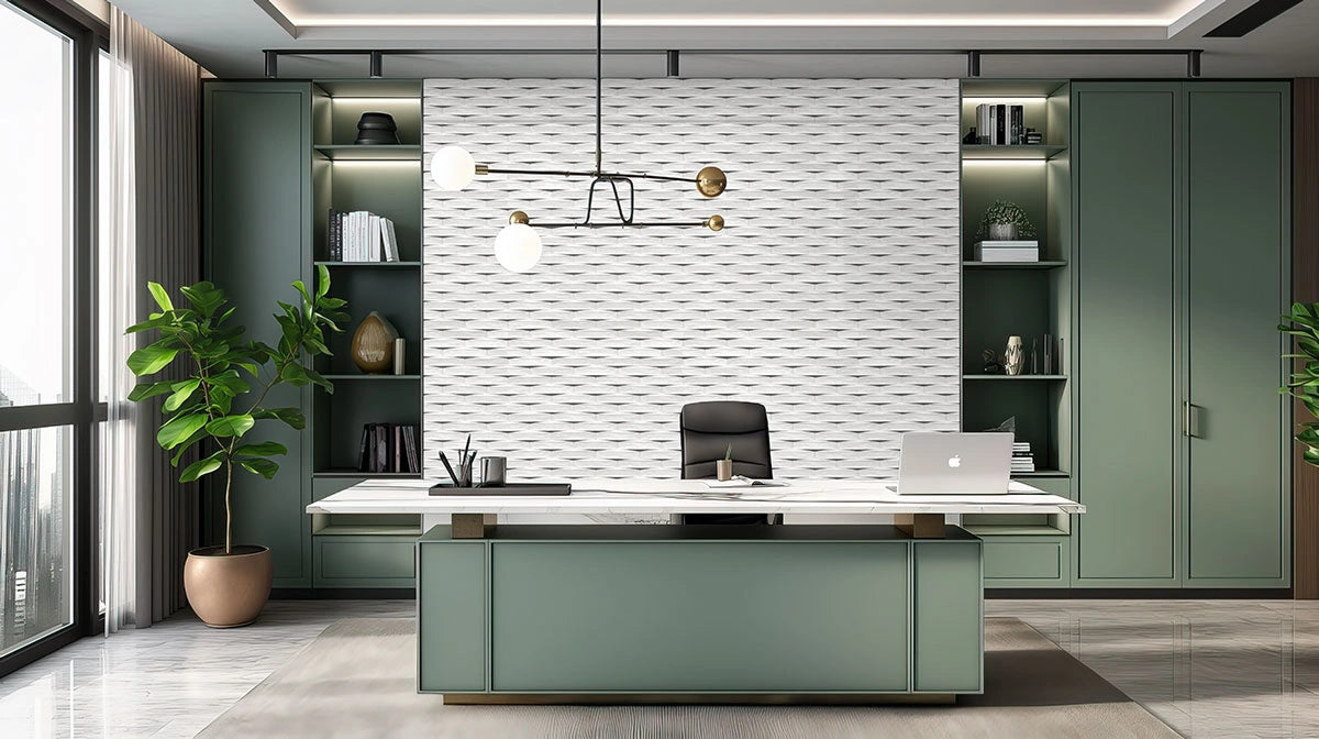 Convex Calc Glossy Glazed Ceramic Tile