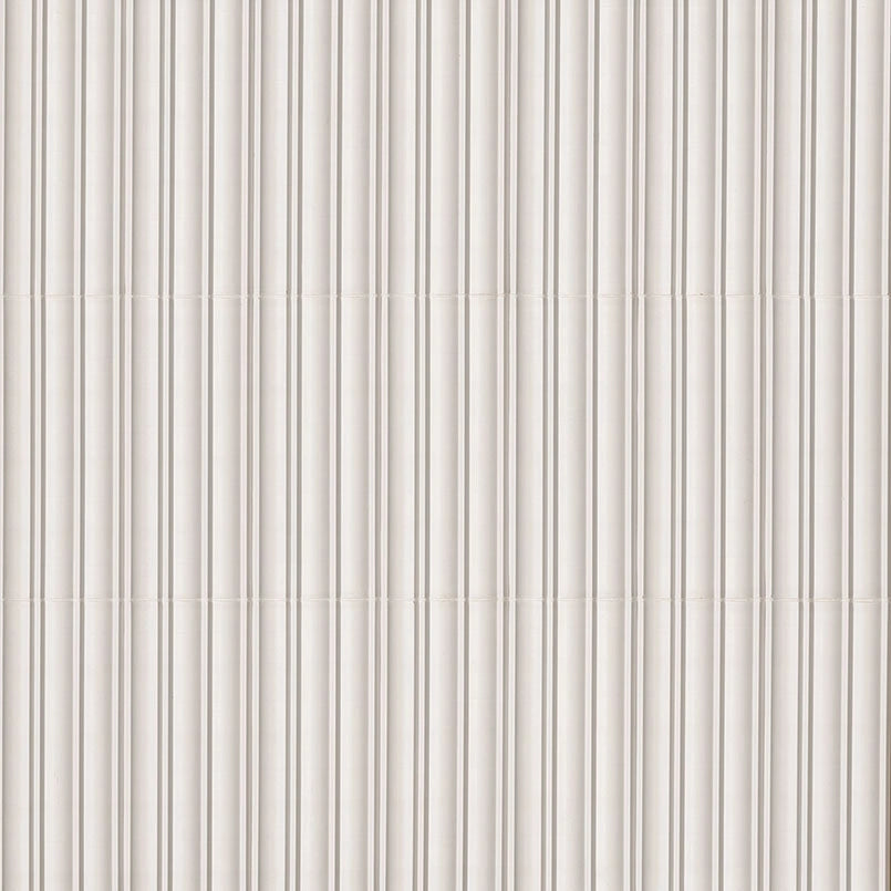Folk Pearl Fluted Satin Porcelain Tile