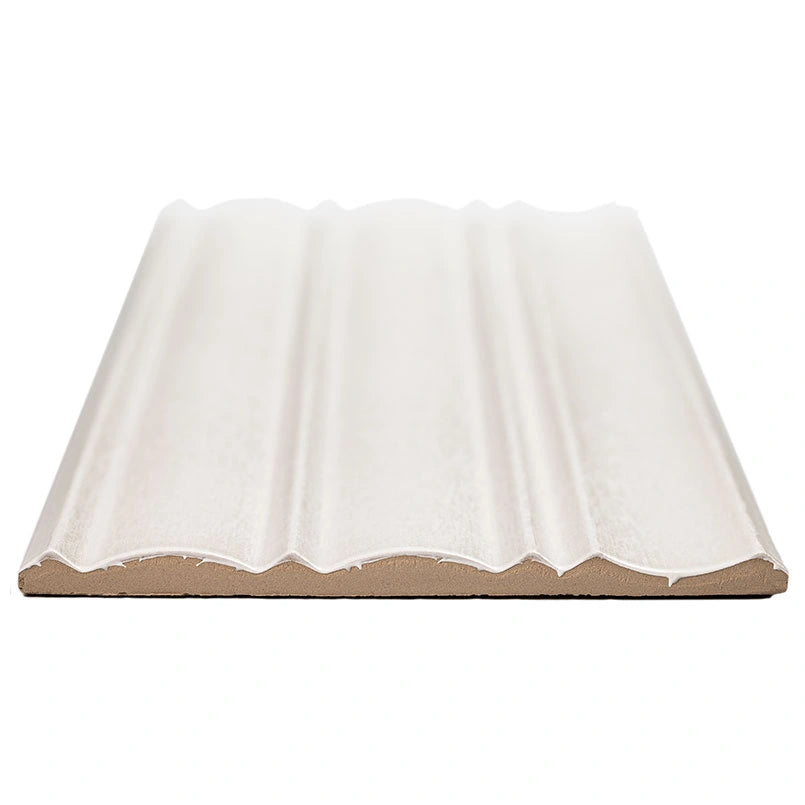 Folk Pearl Fluted Satin Porcelain Tile
