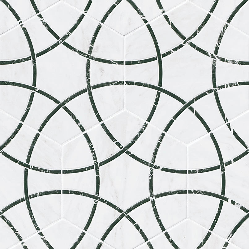 GeoGlam Midnight 11x13 Matte Porcelain Tile