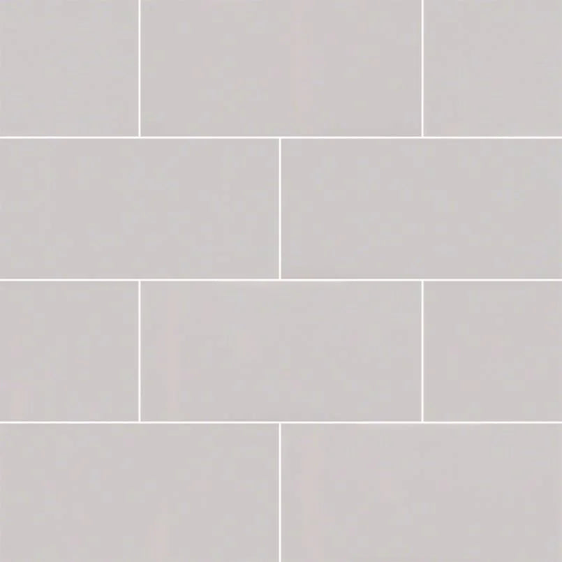Gray Glossy 4x16 Ceramic Tile for Backsplashes & Shower Wall