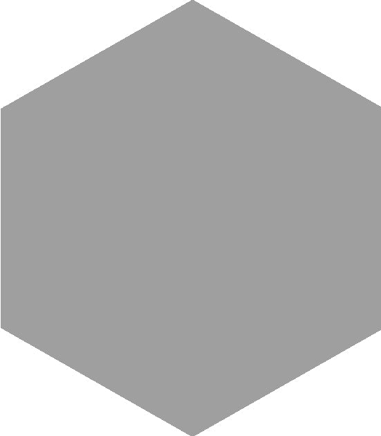 Block Hexagon Acero Matte 5x6 Ceramic Tile