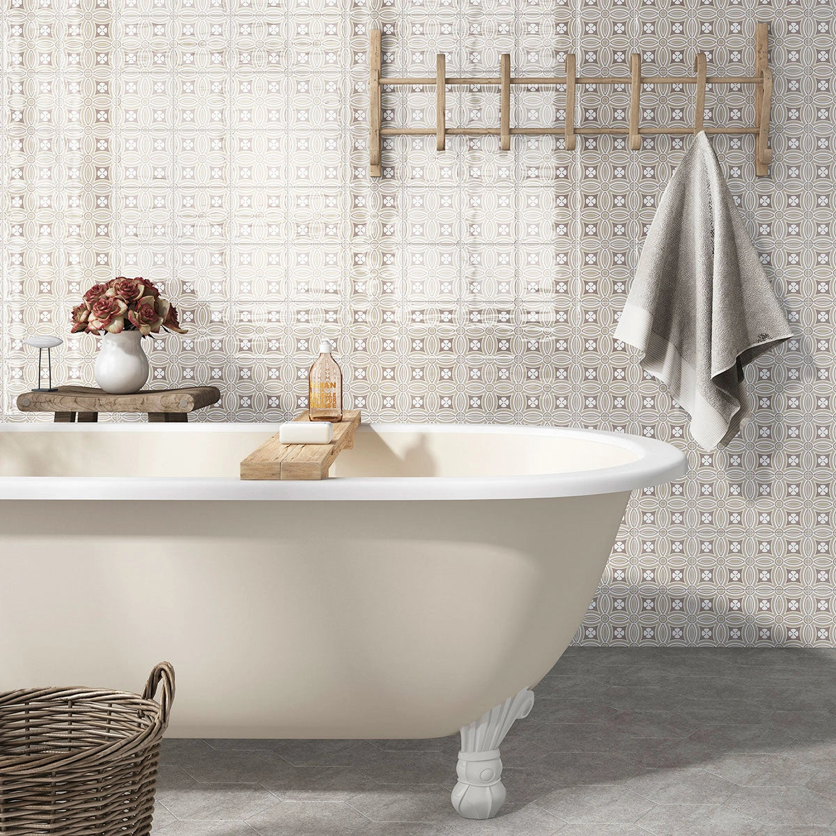 Kenzzi Dekora 5.2x5.2 Glossy Encaustic Ceramic Tile