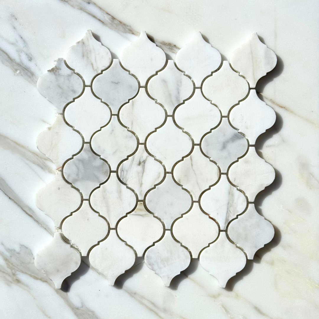 Calacatta Gold Marble Lantern Mosaic