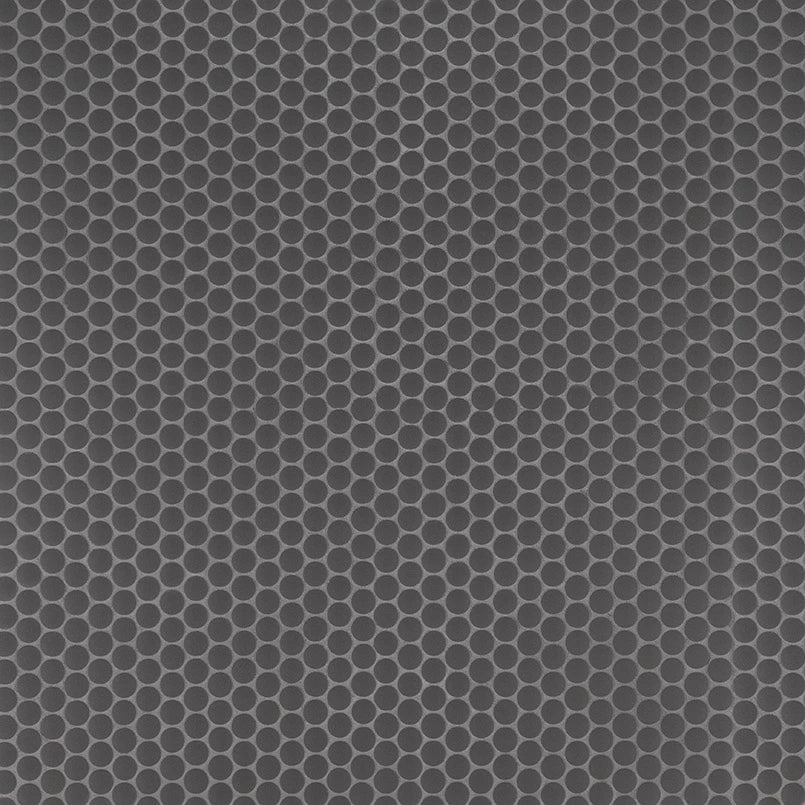 Penny Round Nero 6mm Matte