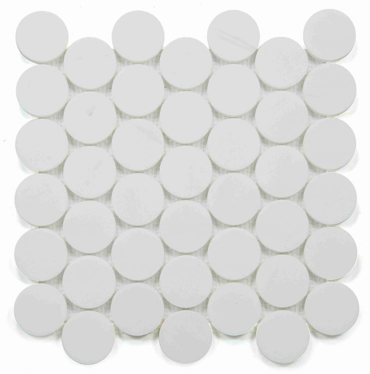 Penny Marble Large Dolomite Honed 2 x 2 11.75 x 12
