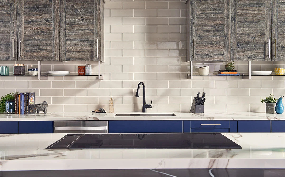 Portico Pearl 4x12 Ceramic Subway Tiles for Backsplashes