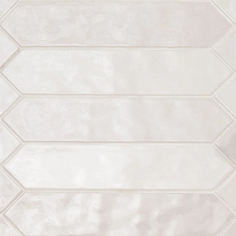 Renzo Dove Picket 2.5x13 Ceramic Tile – Glossy Finish for Backsplashes, Bathrooms & Accent Walls