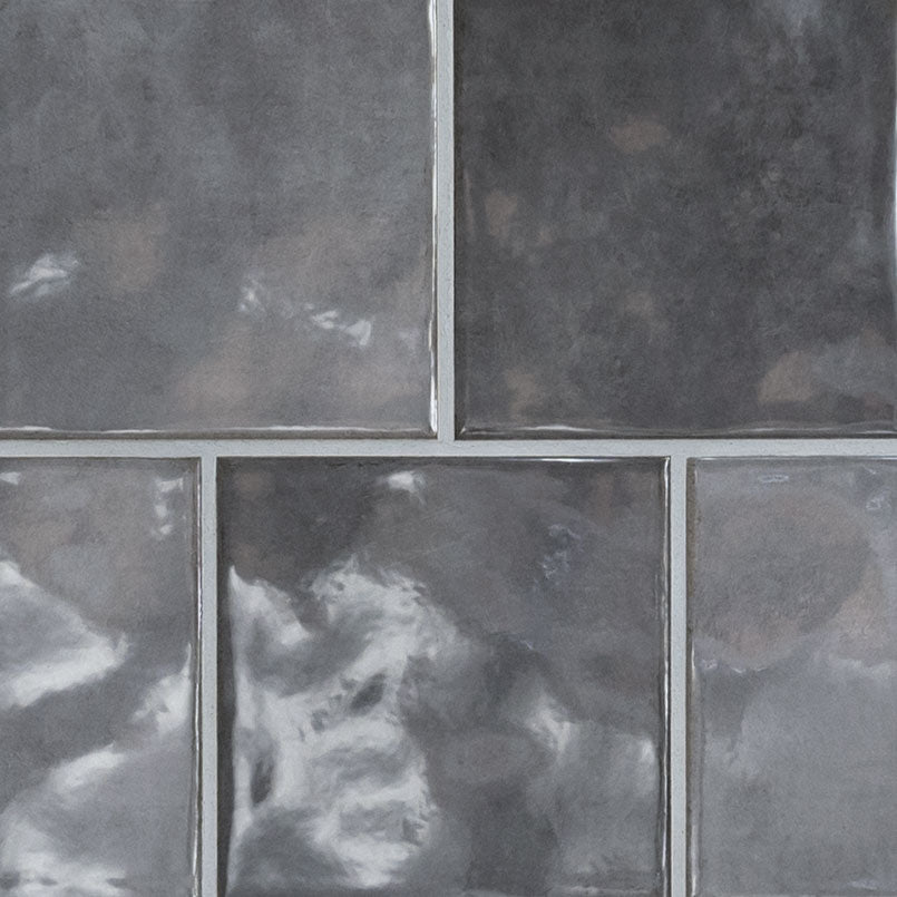 Renzo Storm 5x5 Glossy Ceramic Tile for Bathroom Backsplash