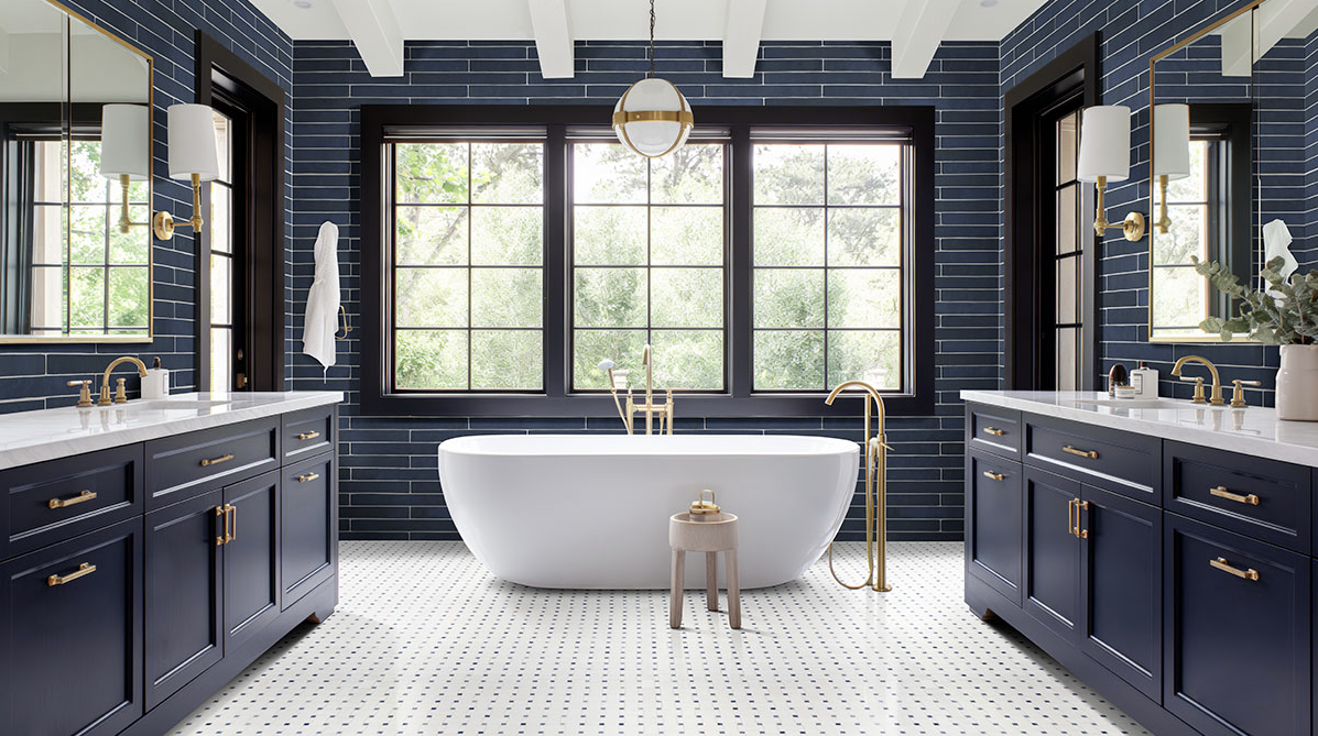 AZULA BASKETWEAVE POLISHED